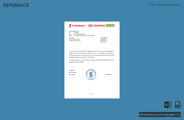 Referenzbeispielvorschau der Colombia Scotiabank Colpatria